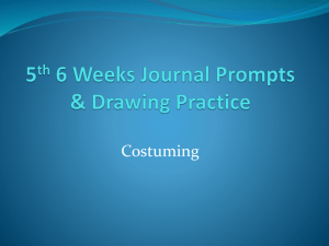 Costume Design Journal Prompts