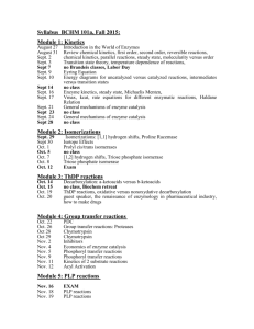 Syllabus BCHM 101a, Fall 2000: