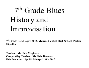 Rubric for Jazz Improvisation in Middle School