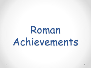 Roman Achievements PPT