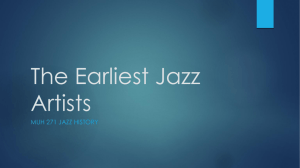 on Early Jazz Artists
