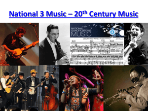 National 3 20th Century Music