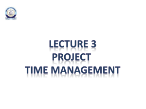 (Project planing schedule & Time MGT) Lecture