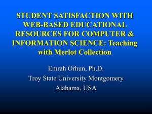 Evaluation of Web-based Educational Resources for