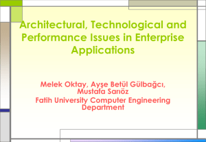 Architectural,Technological and Performance Issues in Enterprise