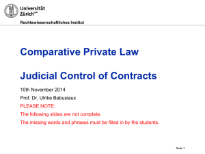 slides second lesson  - Rechtswissenschaftliches Institut