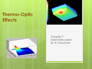 Thermo-Optic Effects