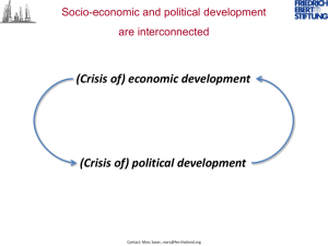 (Crisis of) political development