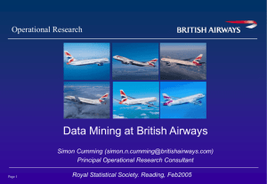 Data mining at British Airways