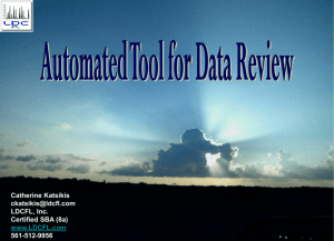 Automated Tool for Data Review