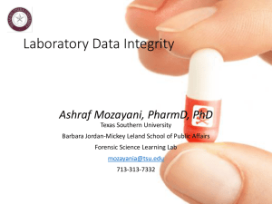 Laboratory Data Integrity