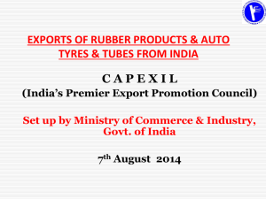 CAPEXIL's Inputs for National Policy on Rubber