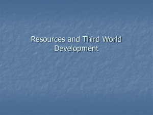 Resources and the Third World