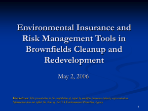 Environmental Insurance - CLU-IN