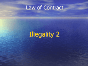 Law commission paper :“Illegal transactions : the effect of
