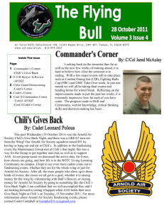 The Flying Bull28 October 2011 Volume 3 Issue 4 This past
