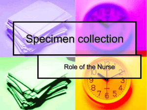 Specimen collection