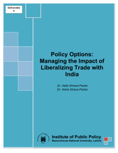 Managing Trade with India Through Tariff Rationalization