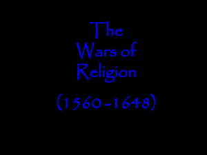 The Wars of Religion