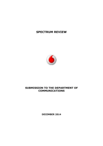 Spectrum Review - Department of Communications