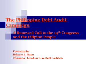 Philippine Debt Audit Campaign