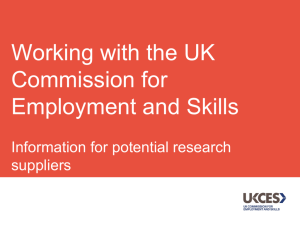 information for potential UKCES research suppliers