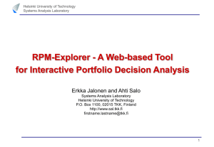 RPM-Explorer - A Web-based Tool for Interactive Portfolio Decision