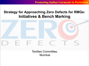 Strategy for Zero Defect Production of Ready Made Garments (RMG)