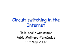 Circuit switching in the Internet