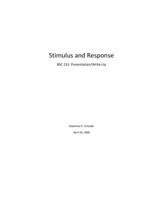 Stimulus_And_Response