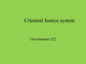 Criminal Justice System Criminal Cases