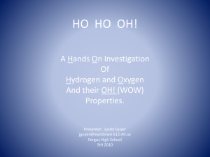 HO HO OH! - Science Horizons Initiative