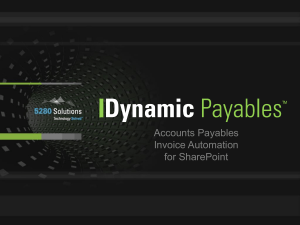 Dynamic Payables Overview