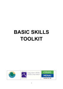 Basic Skills Toolkit - Guidelines