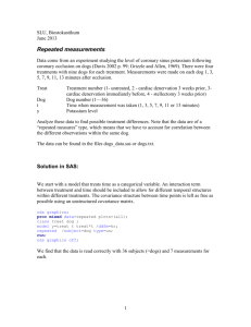 Repeated measurements