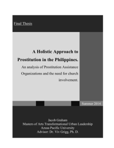 A Holistic Approach to Prostitution in the Philippines