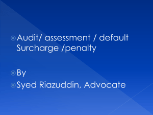 6th-class: Audit assessment default Surcharge penalty by Syed