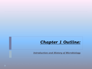 Chapter 1 Outline: