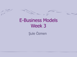 E-Business Models Week 3