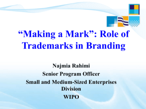 “Making a Mark” – The Role of Trademarks in Branding