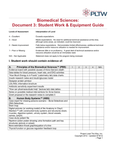Biomedical Sciences Student Work & Equipment Guide