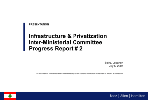Infrastructure and Privatization Inter-Ministerial