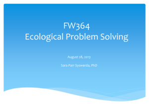 FW364 Ecological Problem Solving