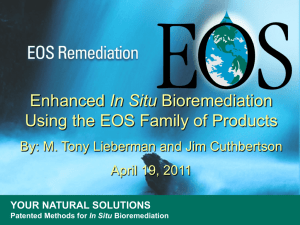 Enhanced "In Situ" Bioremediation using the EOS Family of Products