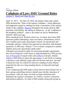 Caliphate of Law: ISIS' Ground Rules