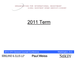 Issue - Organization For International Investment