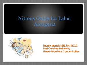 Nitrous Oxide for Labor Analgesia - North Carolina ACNM Affiliate