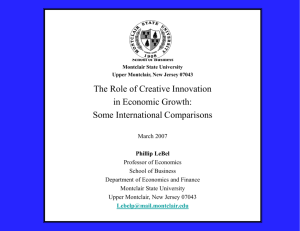 The Role of Creative Innovation in Economic Growth