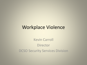 Workplace Violence - Middle TN Chapter