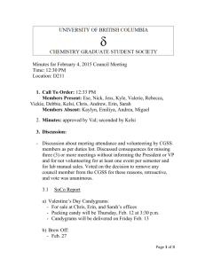 "2015/02/04" - CGSS – UBC Chemistry